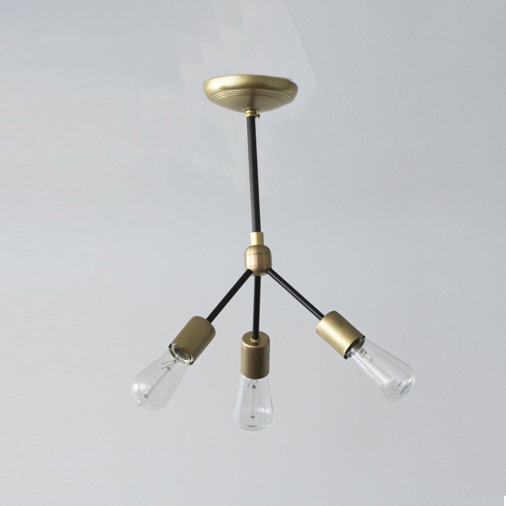 SOLID BRASS LAMP 3ARM 45° / BLACK / ACME Furniture（アクメファニチャー） / ペンダントライト / ACM10234_dt_01.jpg