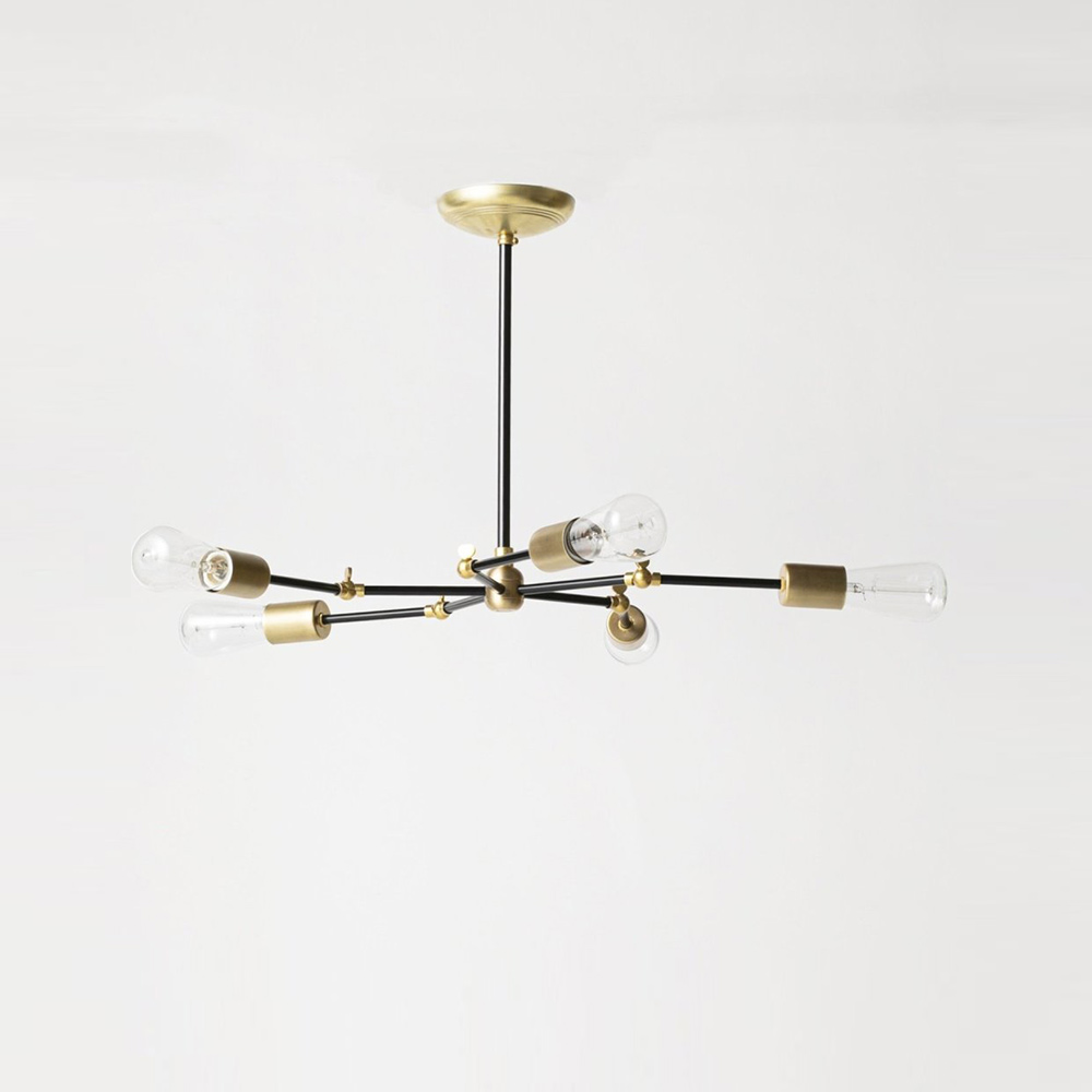 SOLID BRASS LAMP 5ARM / BLACK / ACME Furniture（アクメファニチャー） / ペンダントライト / ACM10238_dt_01.jpg