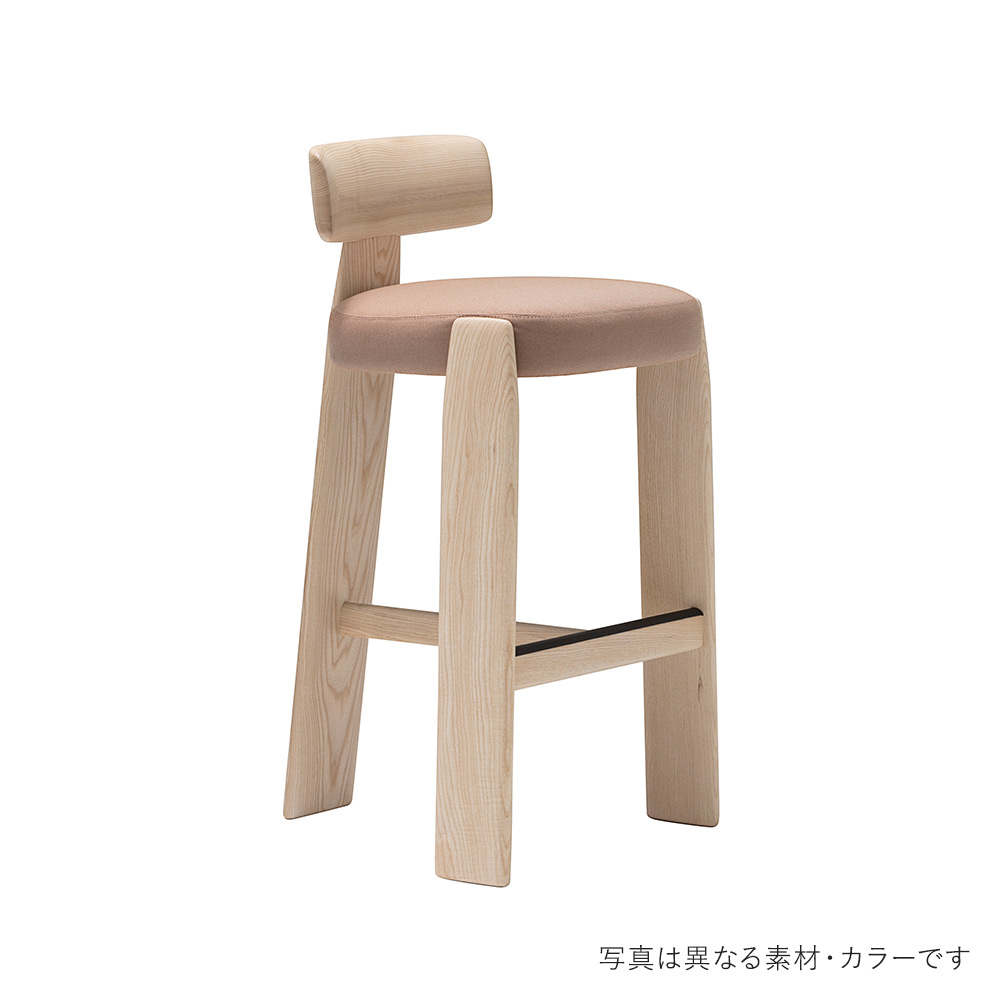 Oru Chair High stool BQ2274 Ash 381 背板 Gabriel Capture / Andreu World（アンドリューワールド） / カウンターチェア・バーチェア / AND10050SIL_ma.jpg