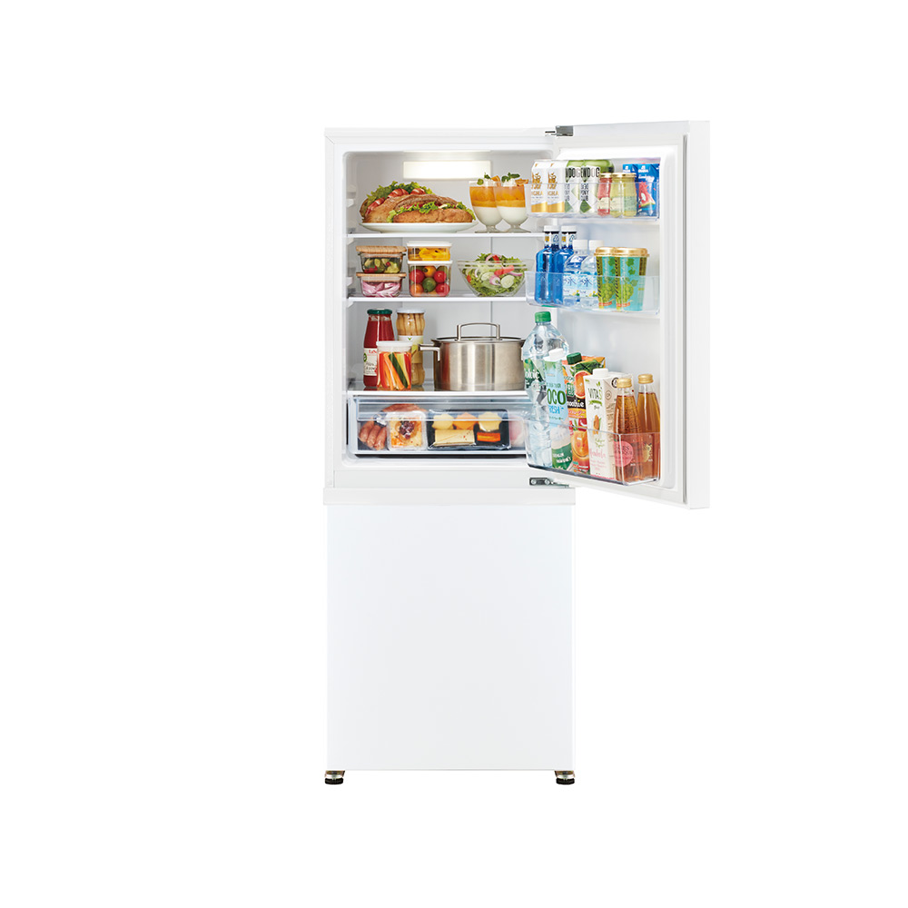 AQUA 2ドア冷蔵庫 200L スノーホワイト AQR-20P W (右開き)