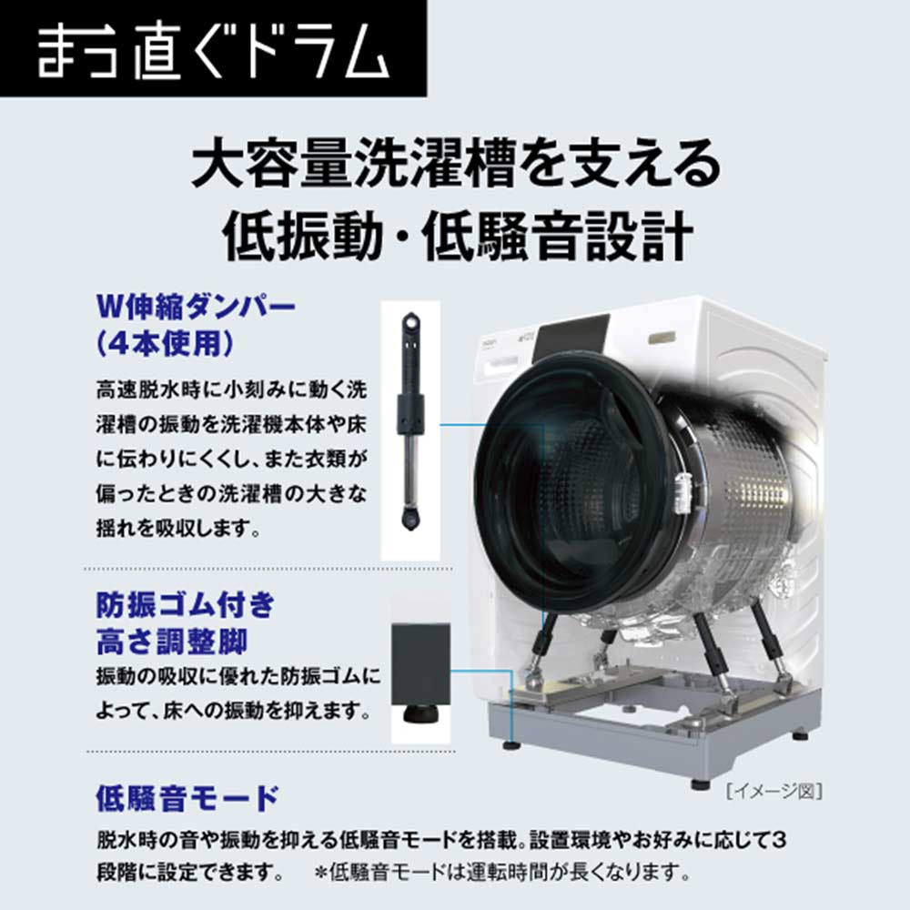 AQUA AQUA ドラム式洗濯乾燥機 まっ直ぐドラム 12.0kg ホワイト AQUA AQUA ドラム式洗濯乾燥機 まっ直ぐドラム 12.0kg ホワイト