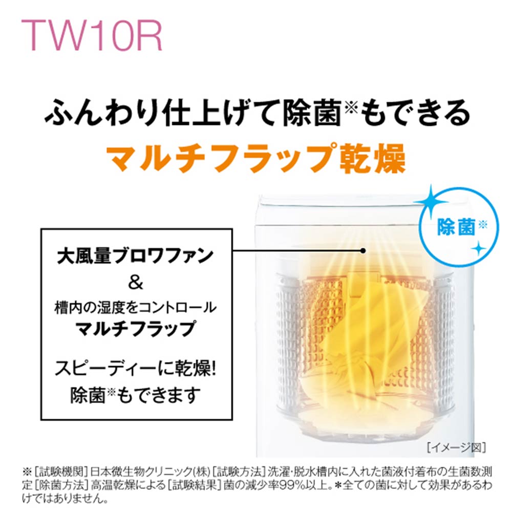 AQUA タテ型洗濯乾燥機 10.0kg ホワイト AQW-TW10R W / AQUA（アクア） / 洗濯機 / AQU10181_dt_11.jpg