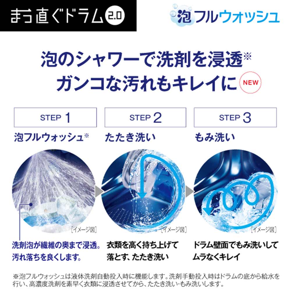 AQUA ドラム式洗濯乾燥機 まっ直ぐドラム2.0 12.0kg AQW-DX12R-R (右開き) / AQUA（アクア） / 洗濯機 / AQU10190_dt_14.jpg