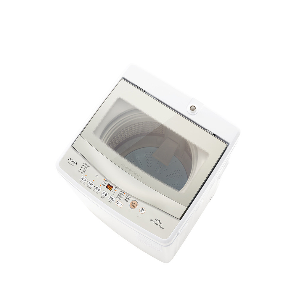 AQUA 全自動洗濯機 6.0kg ホワイト AQW-S6R W / AQUA（アクア） / 洗濯機 / AQU10200_dt_01.jpg