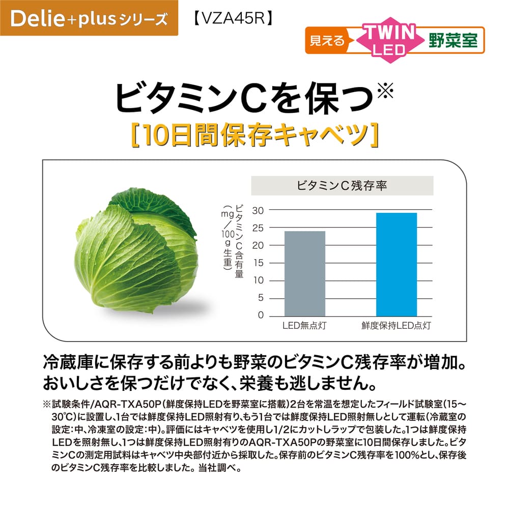 AQUA 4ドア冷凍冷蔵庫 DELIE＋ 452L マットクリアブラック AQR-VZA45R-L K (左開き) / AQUA（アクア） / 冷蔵庫・冷凍庫 / AQU10208_dt_29.jpg