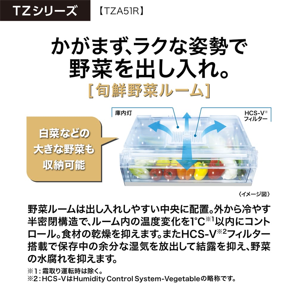 AQUA 4ドア冷蔵庫 TZ SERIES 512L AQR-TZA51R (観音開き) / AQUA（アクア） / 冷蔵庫・冷凍庫 / AQU10224_dt_18.jpg