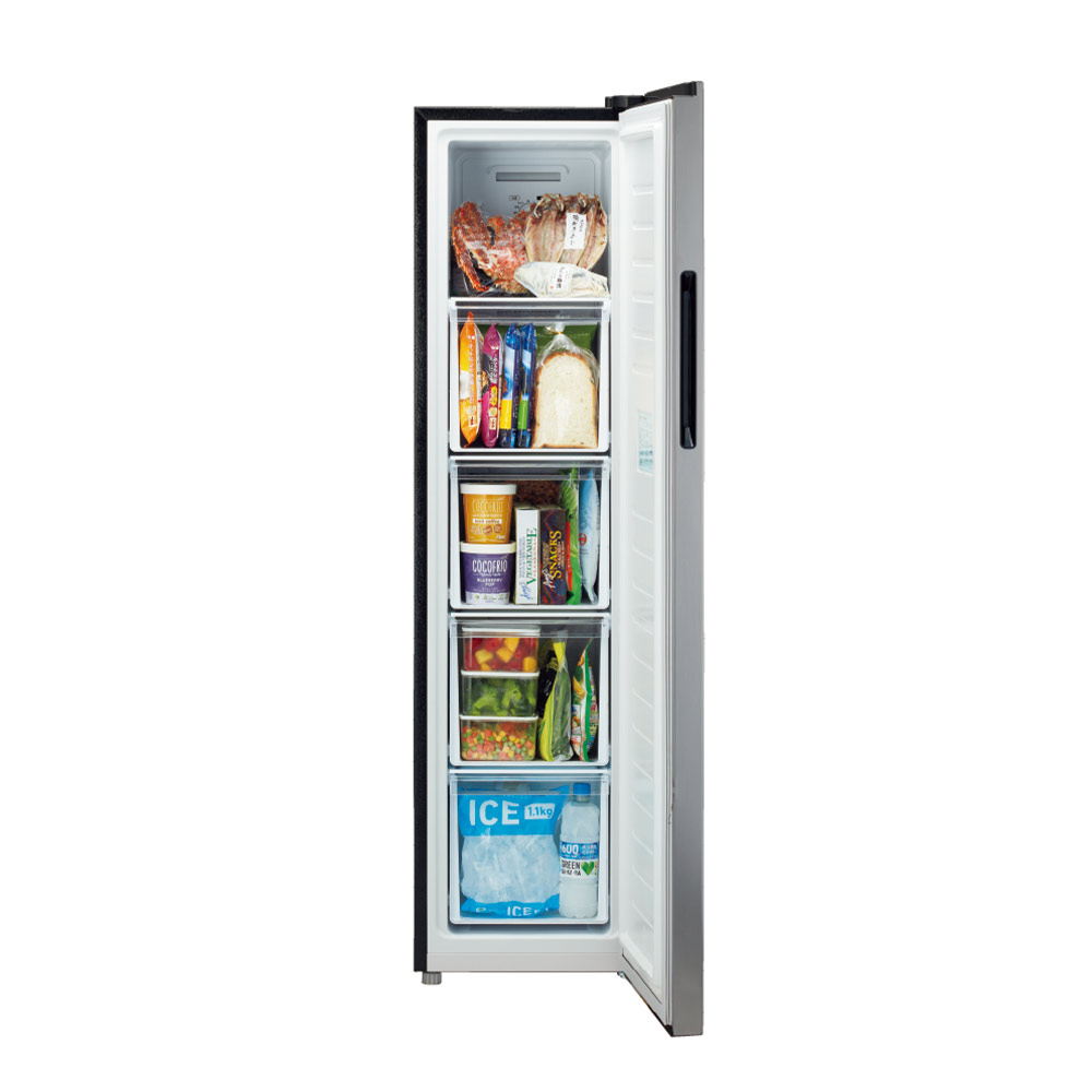 AQUA ファン式 1ドア冷凍庫 SLIMFREEZER 140L AQF-SFA14R-S (右開き) / AQUA（アクア） / 冷蔵庫・冷凍庫 / AQU10240_dt_01.jpg