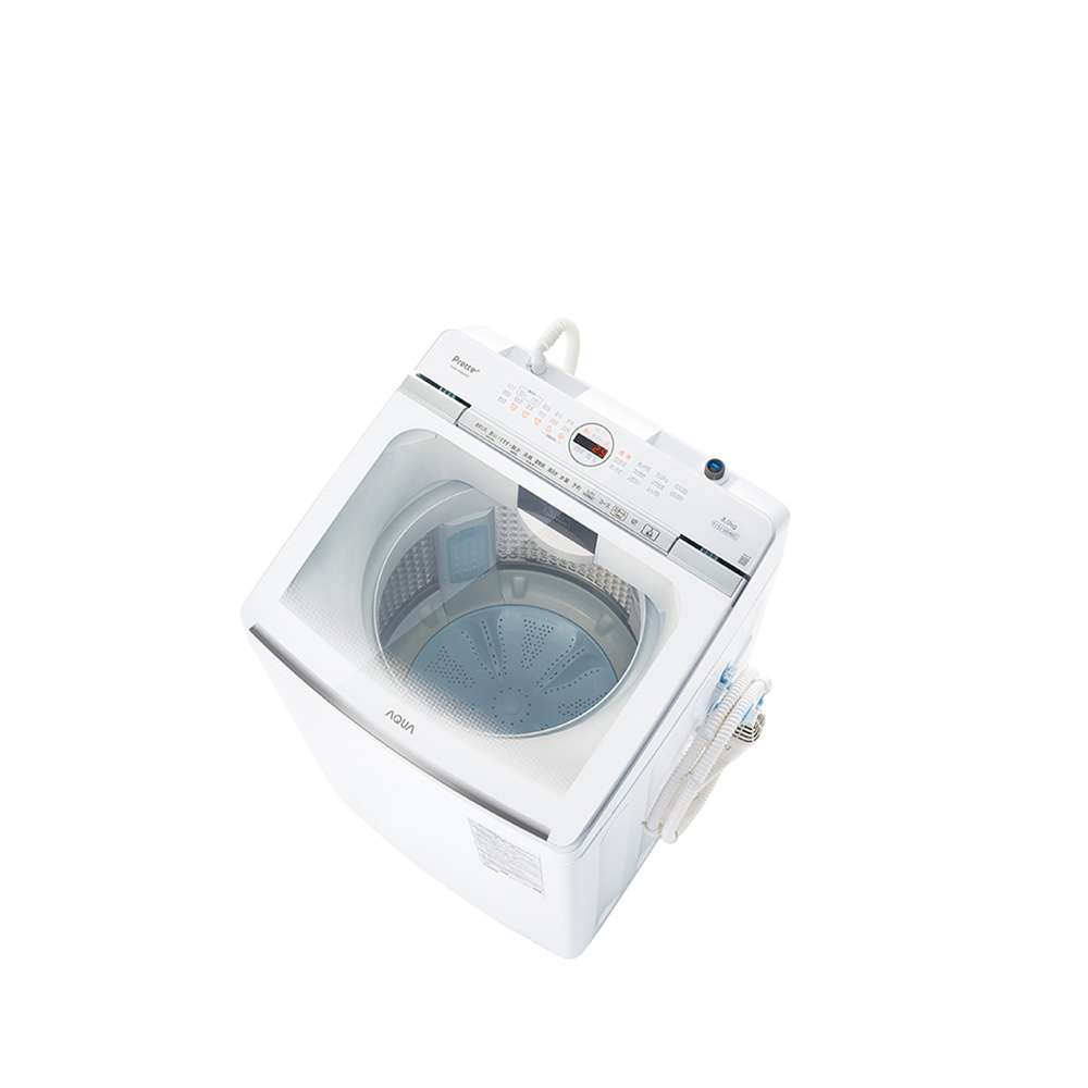 AQUA 全自動洗濯機 Prette plus 8.0kg ホワイト AQW-VX8A-W / AQUA（アクア） / 洗濯機 / AQU10245_dt_01.jpg