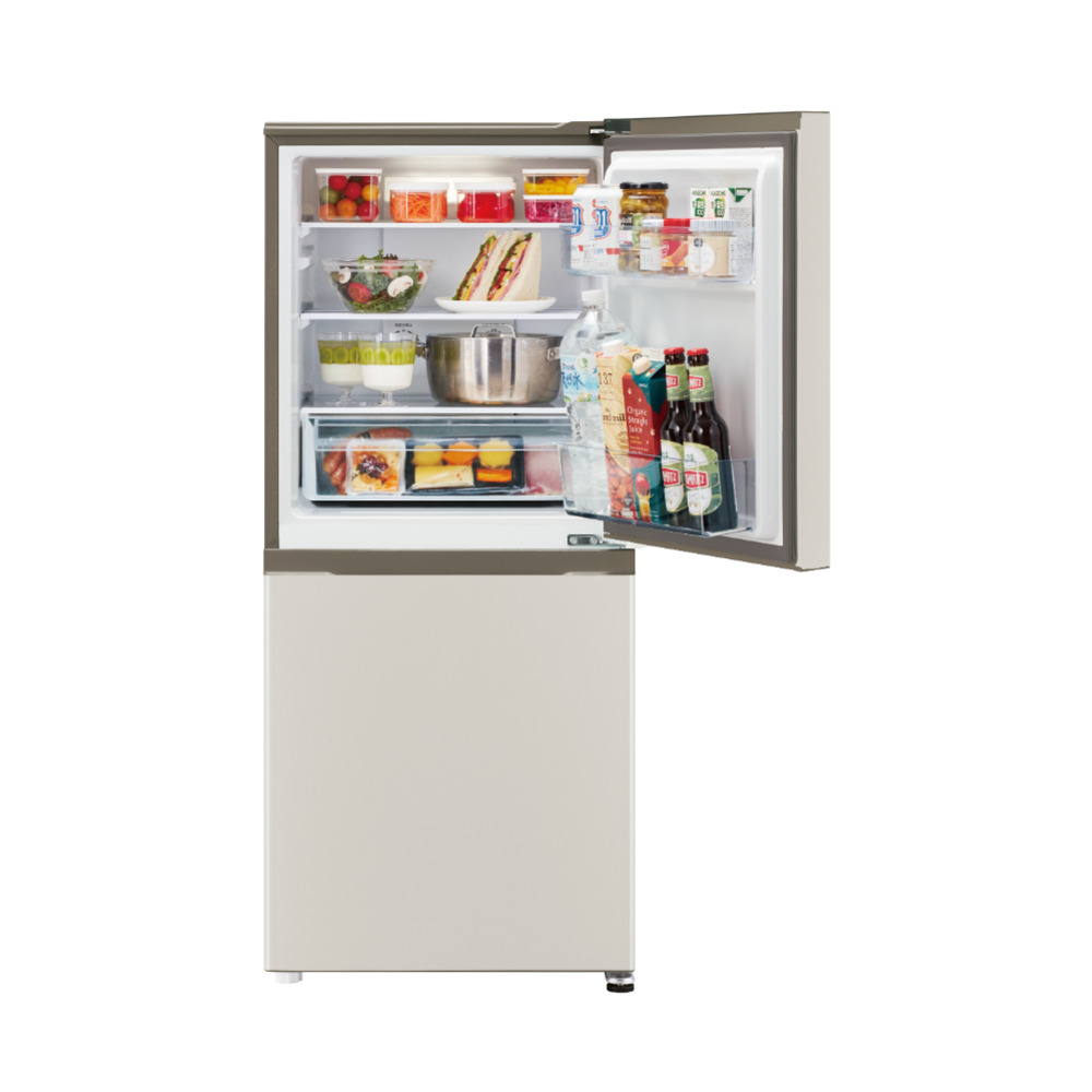 AQUA 2ドア冷蔵庫 170L マットグレージュ AQR-17A C (右開き) / AQUA（アクア） / 冷蔵庫・冷凍庫 / AQU10271_dt_01.jpg