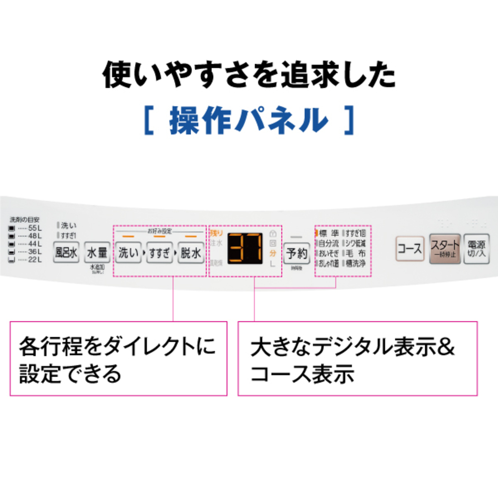 AQUA 全自動洗濯機 7.0kg ホワイト AQW-P7A-W / AQUA（アクア） / 洗濯機・乾燥機 / AQU10281_dt_11.jpg
