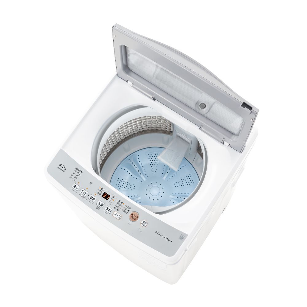 AQUA 全自動洗濯機 5.0kg ホワイト AQW-S5A-W / AQUA（アクア） / 洗濯機・乾燥機 / AQU10284_dt_01.jpg