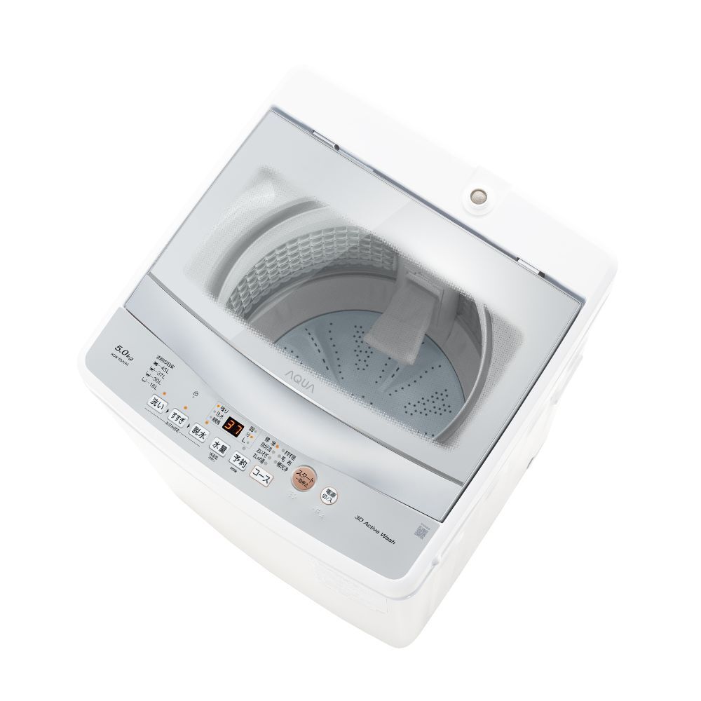 AQUA 全自動洗濯機 5.0kg ホワイト AQW-S5A-W / AQUA（アクア） / 洗濯機・乾燥機 / AQU10284_dt_02.jpg
