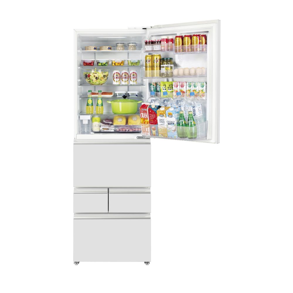 AQUA 5ドア冷蔵庫 401L ライトグレー AQR-S40A W (右開き) / AQUA（アクア） / 冷蔵庫・冷凍庫 / AQU10286_dt_01.jpg
