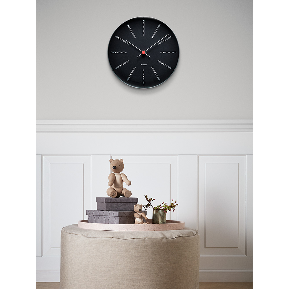 ARNE JACOBSEN Wall Clock Bankers BLACK 290mm / ARNE JACOBSEN（アルネヤコブセン） / 時計・壁掛け時計・置時計 / ARE10012_dt_01.jpg