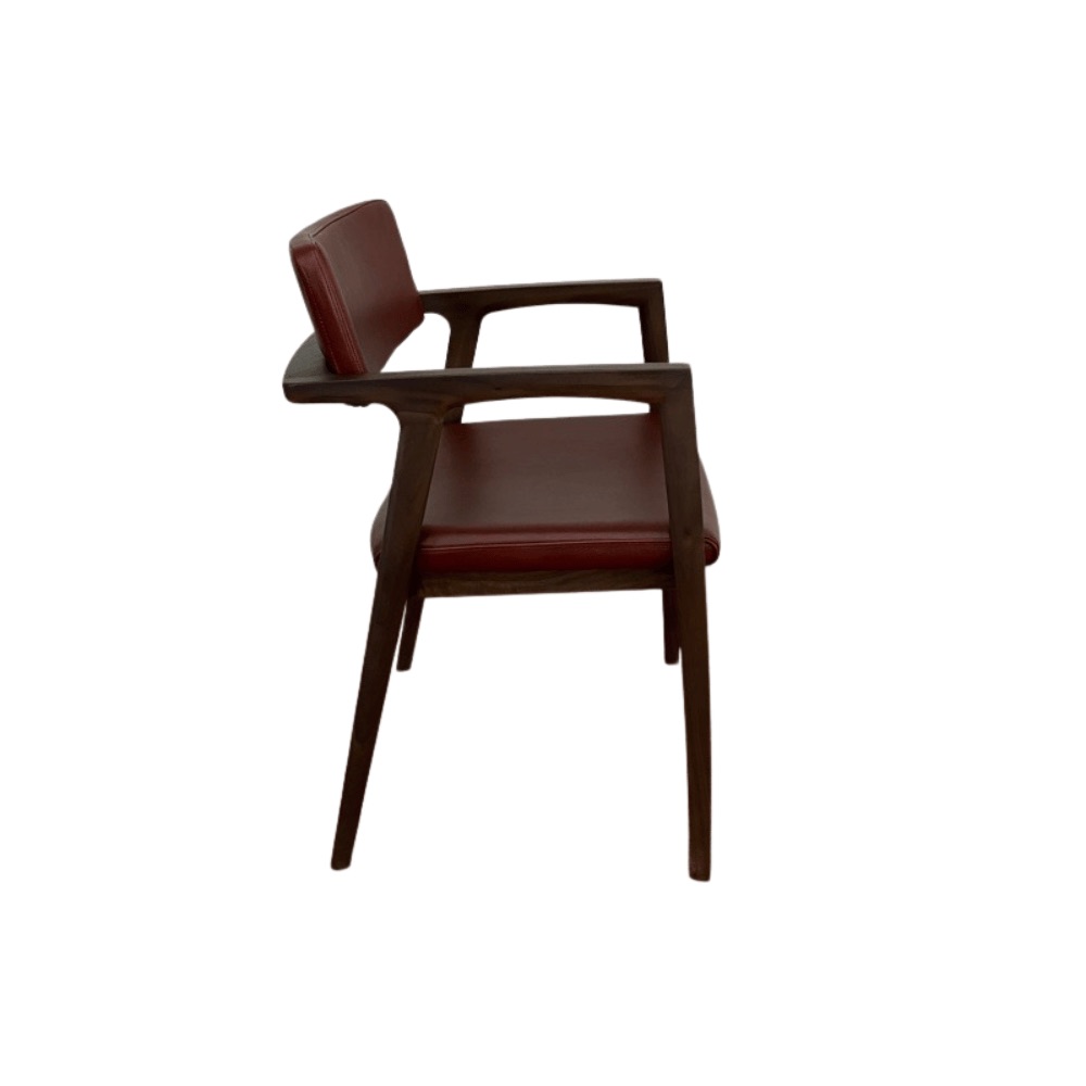 FUJI FURNITURE Koti Wide Arm Chair 本革張り ウォールナット OHW / FUJI FURNITURE（フジファニチア） / ダイニングチェア / AWN30080_dt_02.jpg