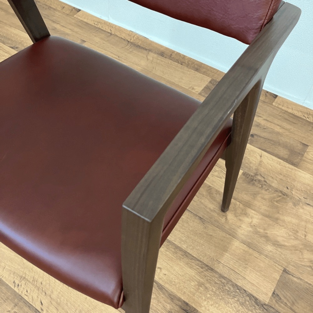 FUJI FURNITURE Koti Wide Arm Chair 本革張り ウォールナット OHW / FUJI FURNITURE（フジファニチア） / ダイニングチェア / AWN30080_dt_03.jpg