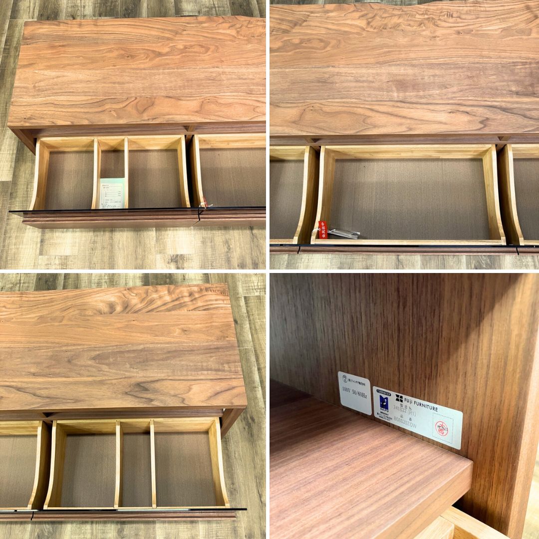 FUJI FURNITURE Pur TVボード ウォールナット ブラウン OHW / FUJI FURNITURE（フジファニチア） / テレビボード・ローボード・テレビ台 / AWN30081_dt_08.jpg