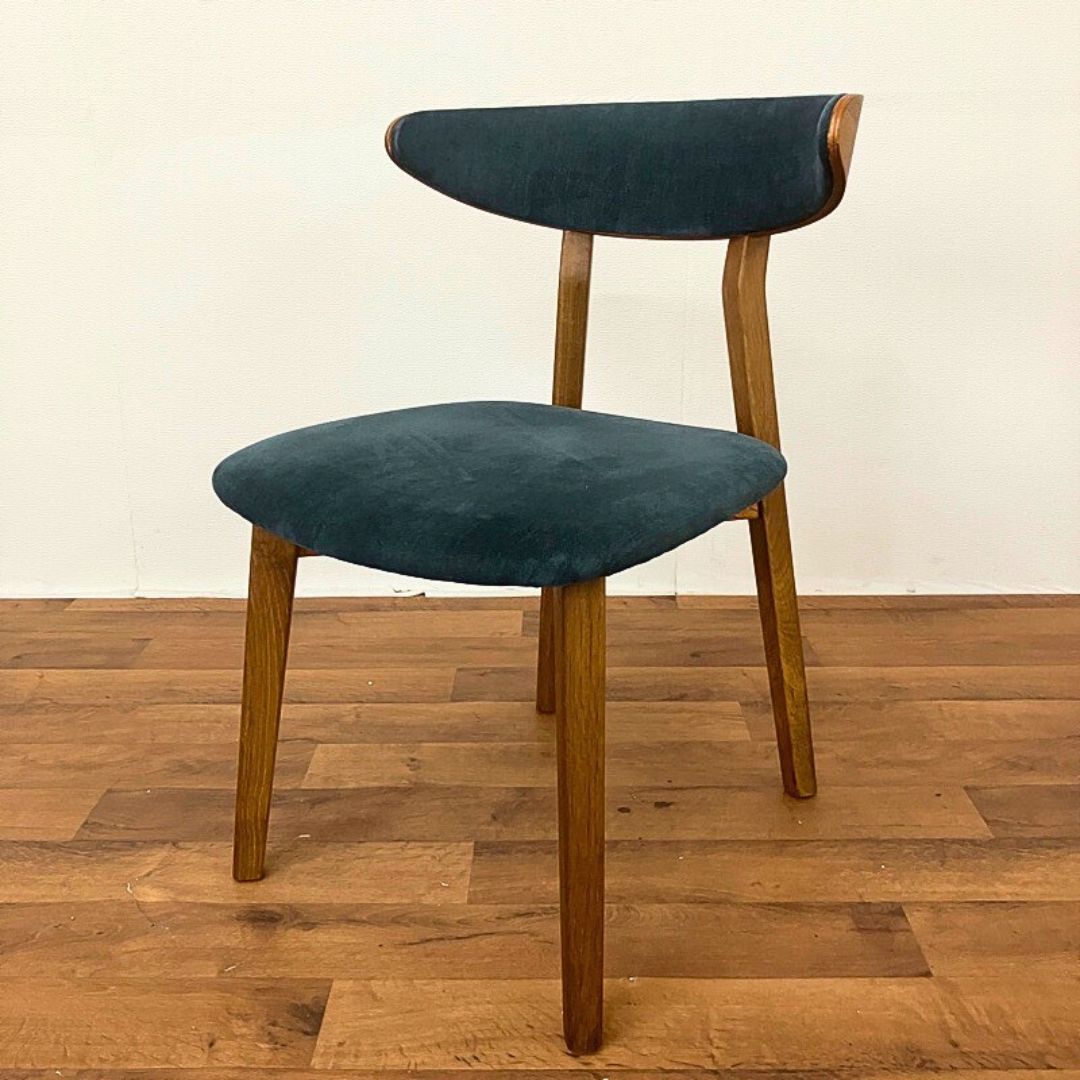 SQUARE ROOTS BOMA CHAIR SMOKED OAK/NAVY FABRIC ブラウン OHW / SQUARE ROOTS（スクエアルーツ） / ダイニングチェア / AWN30086MBR_ma.jpg