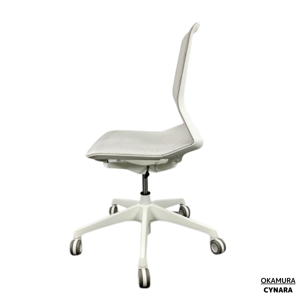 OKAMURA CYNARA 肘なし ホワイトボディ ウレタンキャスター ホワイト CD76CK F2X2 2021年製 OHW / OKAMURA（オカムラ） / オフィスチェア・ワークチェア / AWN30175_dt_04.jpg