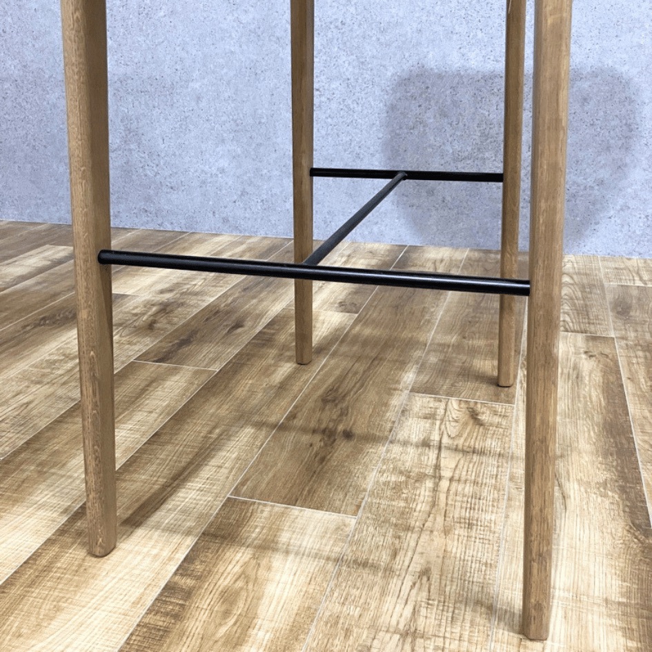 NORR11 Elephant Bar  Stool Light Smoked Oak Velvet  Light Green 75cm OHW / NORR11（ノアイレブン） / スツール / AWN30188_dt_01.jpg