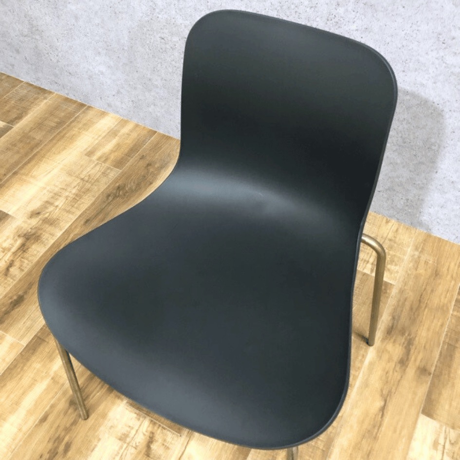 NORR11 LANGUE CHAIR Steel  Brass Frame BLACK OHW / NORR11（ノアイレブン） / ダイニングチェア / AWN30210_dt_01.jpg