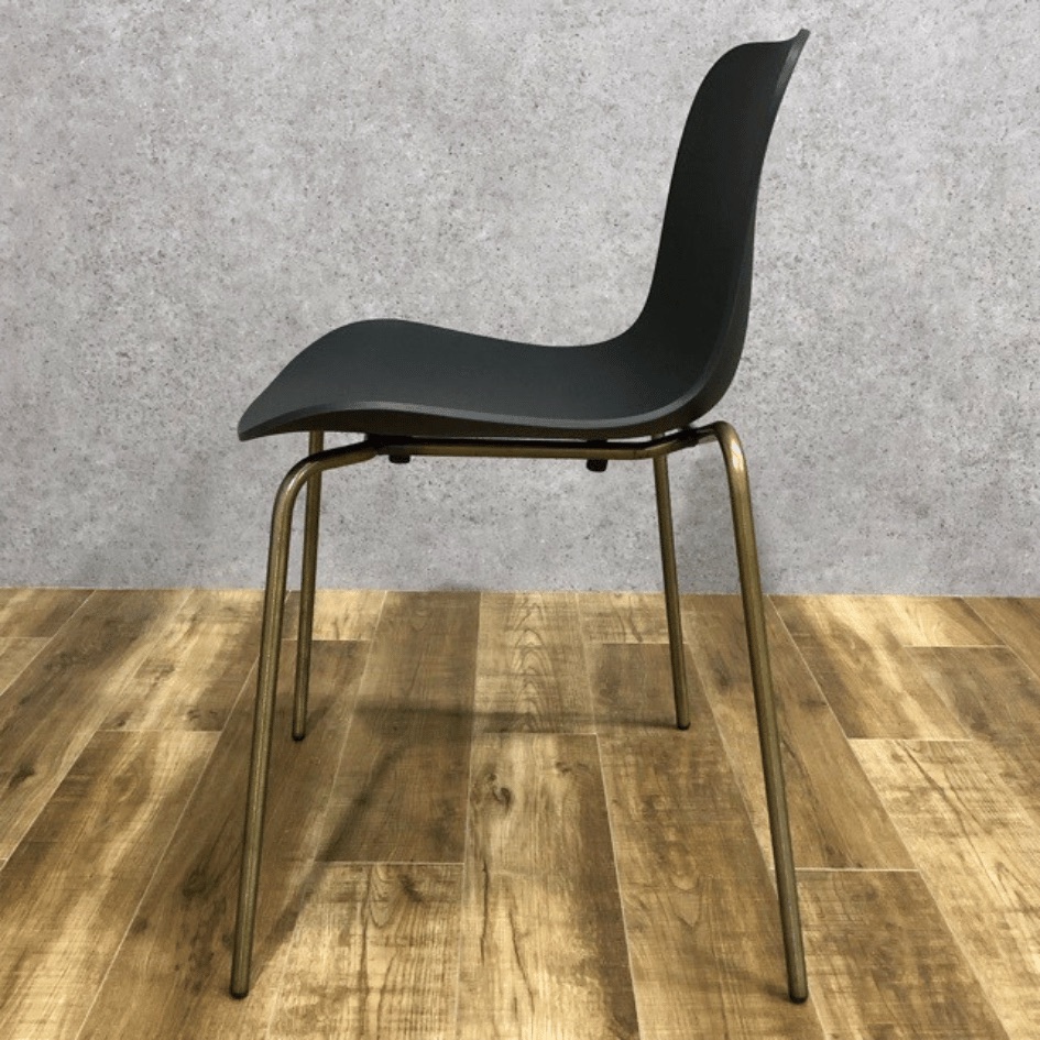 NORR11 LANGUE CHAIR Steel  Brass Frame BLACK OHW / NORR11（ノアイレブン） / ダイニングチェア / AWN30210_dt_03.jpg