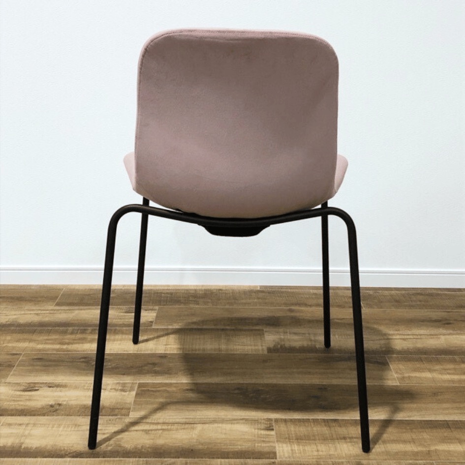 NORR11 Langue Chair Soft Steel Velvet  Black Frame Pink OHW / NORR11（ノアイレブン） / ダイニングチェア / AWN30219_dt_06.jpg