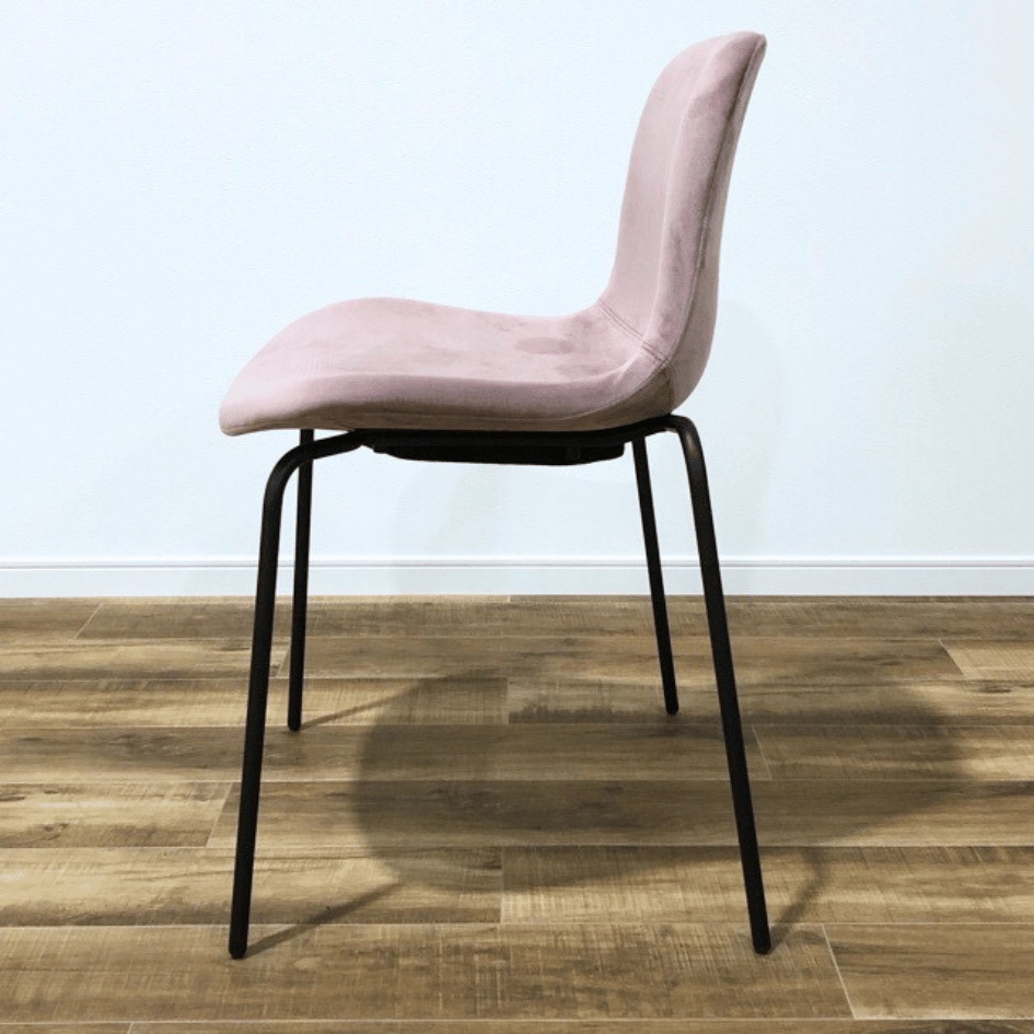 NORR11 Langue Chair Soft Steel Velvet  Black Frame Pink OHW / NORR11（ノアイレブン） / ダイニングチェア / AWN30219_dt_07.jpg
