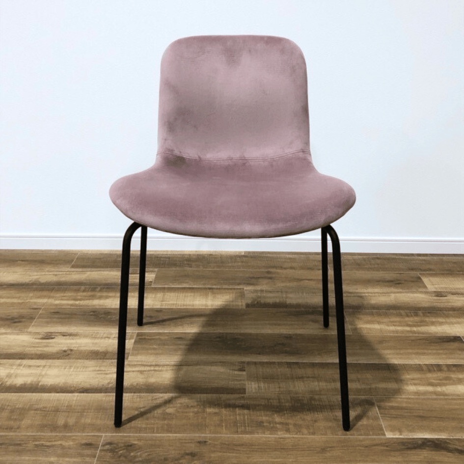 NORR11 Langue Chair Soft Steel Velvet  Black Frame Pink OHW / NORR11（ノアイレブン） / ダイニングチェア / AWN30219_dt_08.jpg