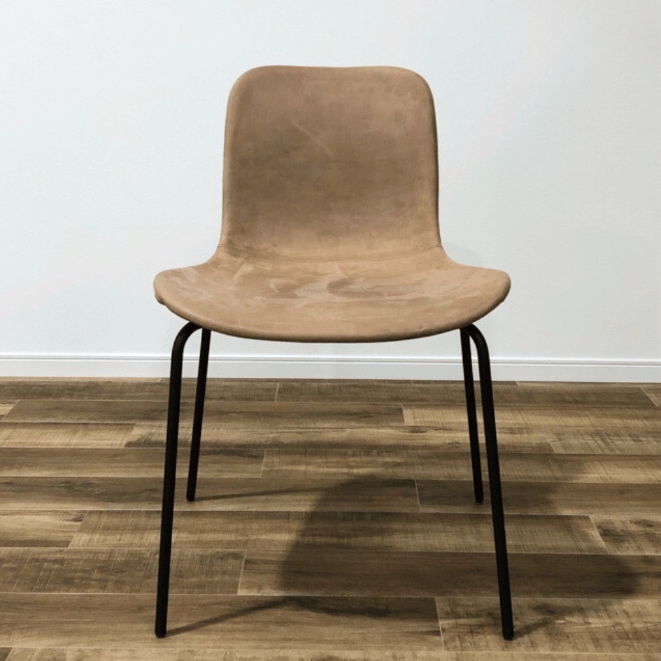NORR11 Langue Chair Soft Steel  Black Frame Camel LEATHER OHW / NORR11（ノアイレブン） / ダイニングチェア / AWN30224_dt_01.jpg