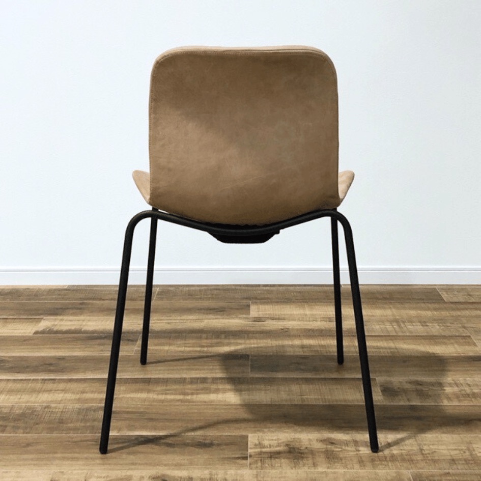 NORR11 Langue Chair Soft Steel  Black Frame Camel LEATHER OHW / NORR11（ノアイレブン） / ダイニングチェア / AWN30224_dt_04.jpg