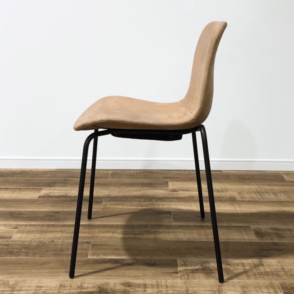 NORR11 Langue Chair Soft Steel  Black Frame Camel LEATHER OHW / NORR11（ノアイレブン） / ダイニングチェア / AWN30224_dt_08.jpg