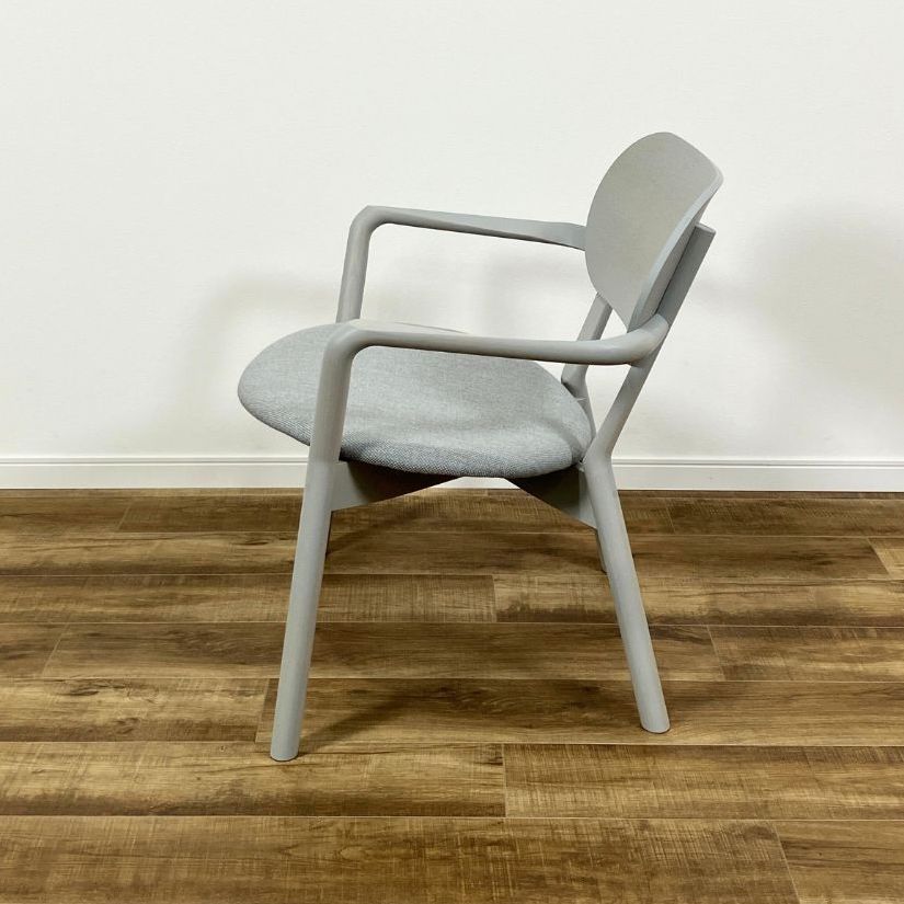 Karimoku New Standard CASTOR LOW CHAIR PAD grain gray / Karimoku New Standard（カリモクニュースタンダード） / ラウンジチェア / AWN30322_dt_02.jpg