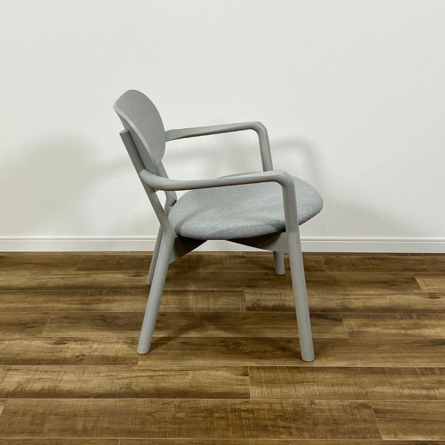 Karimoku New Standard CASTOR LOW CHAIR PAD grain gray / Karimoku New Standard（カリモクニュースタンダード） / ラウンジチェア / AWN30322_dt_04.jpg