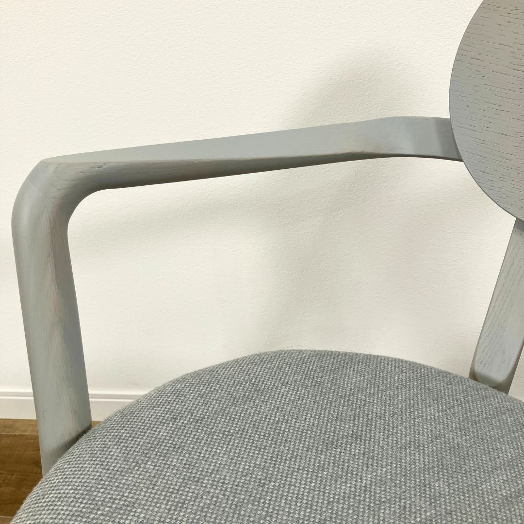 Karimoku New Standard CASTOR LOW CHAIR PAD grain gray / Karimoku New Standard（カリモクニュースタンダード） / ラウンジチェア / AWN30322_dt_08.jpg