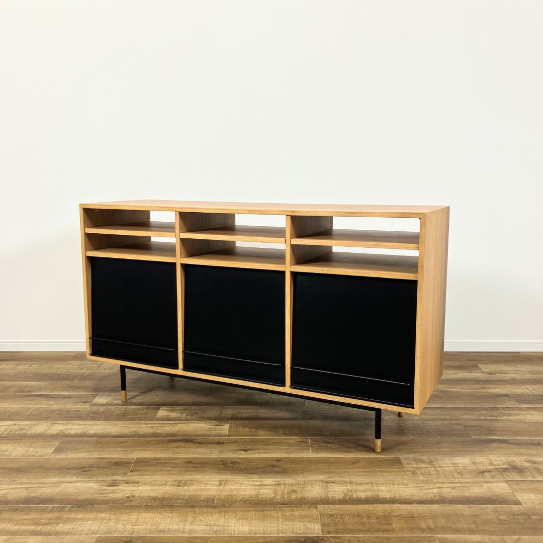 NOWHERE LIKE HOME MONO SIDE BOARD BLACK/OAK / NOWHERE LIKE HOME（ノーウェアライクホーム） / キャビネット・チェスト・サイドボード / AWN30325LBR_ma.jpg