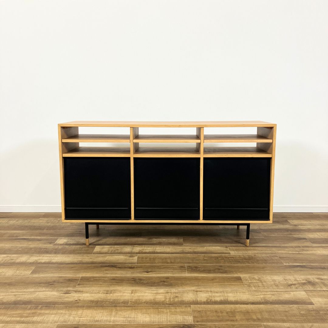 NOWHERE LIKE HOME MONO SIDE BOARD BLACK/OAK / NOWHERE LIKE HOME（ノーウェアライクホーム） / キャビネット・チェスト・サイドボード / AWN30325_dt_01.jpg