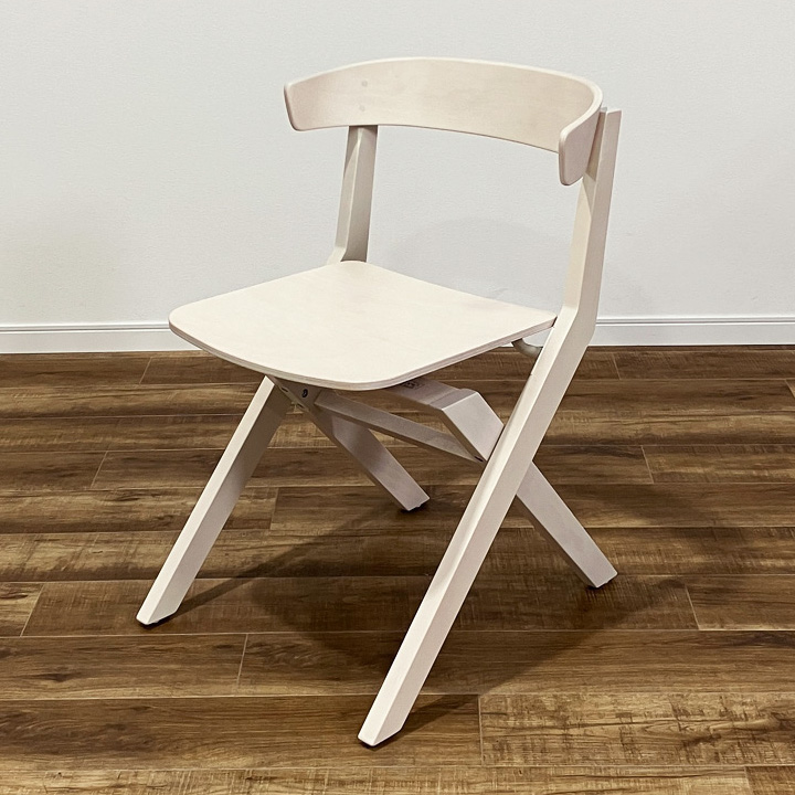 KOKUYO DAYS OFFICE wood side XY-CWS1W2W グレインドホワイト / KOKUYO（コクヨ） / 折りたたみチェア・折りたたみ椅子 / AWN30329WHT_ma.jpg
