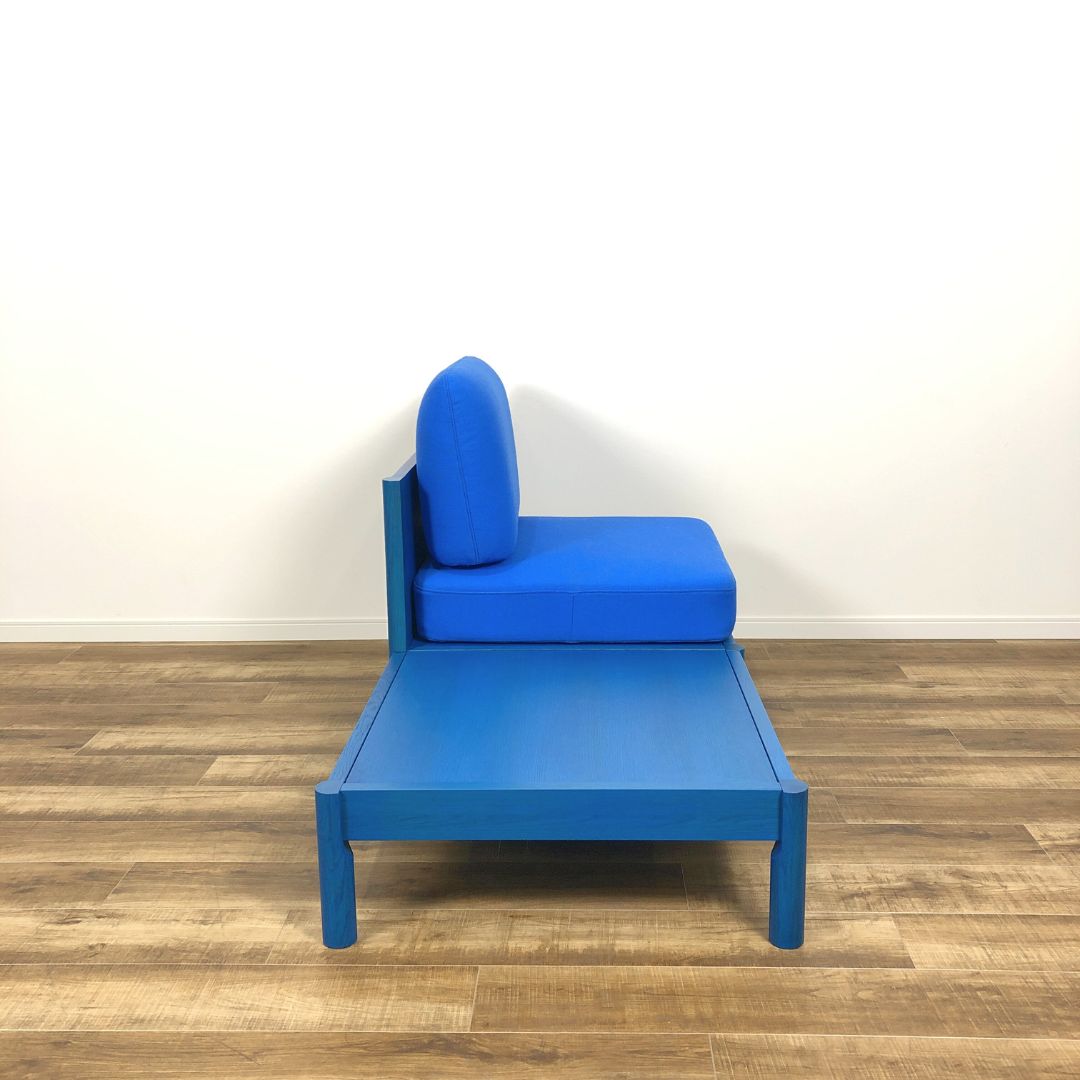 Karimoku New Standard Castor Lobby Sofa System 1seater armless ottoman SET Blue / Karimoku New Standard（カリモクニュースタンダード） / 1人掛けソファ / AWN30396_dt_08.jpg