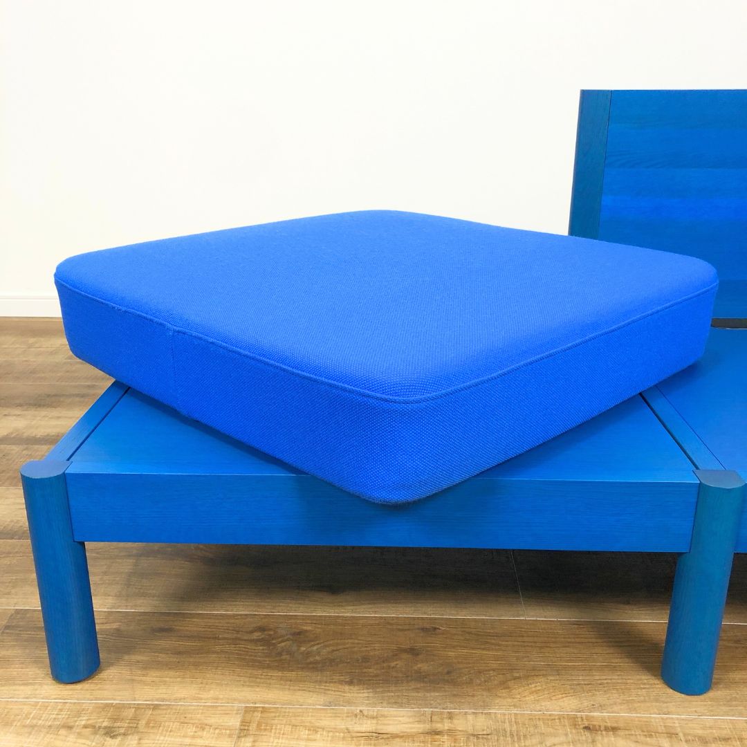 Karimoku New Standard Castor Lobby Sofa System 1seater armless ottoman SET Blue / Karimoku New Standard（カリモクニュースタンダード） / 1人掛けソファ / AWN30396_dt_12.jpg