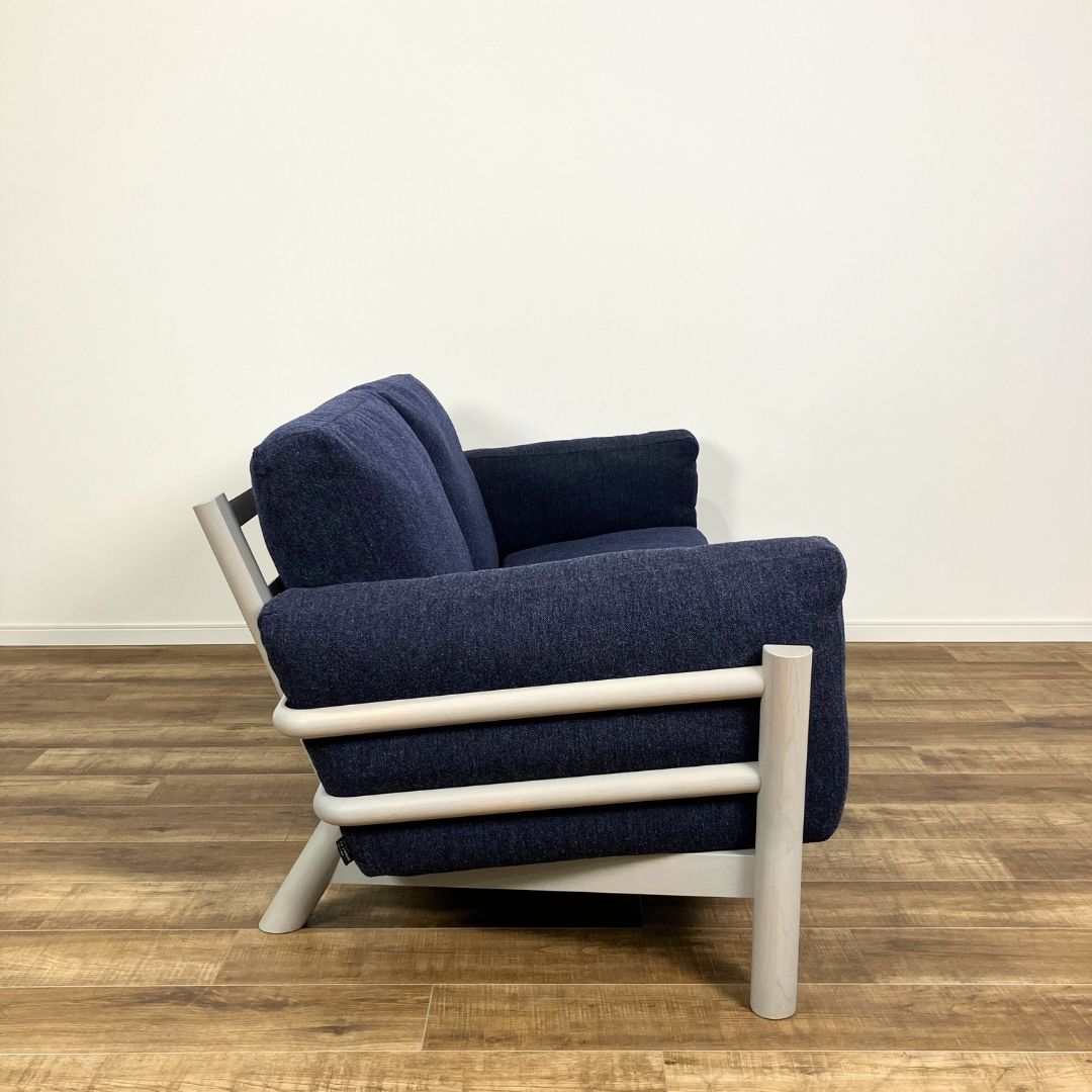 Karimoku New Standard Castor Sofa 2-Seater Ottoman SET Grain Gray / Karimoku New Standard（カリモクニュースタンダード） / 2人掛けソファ / AWN30407_dt_02.jpg