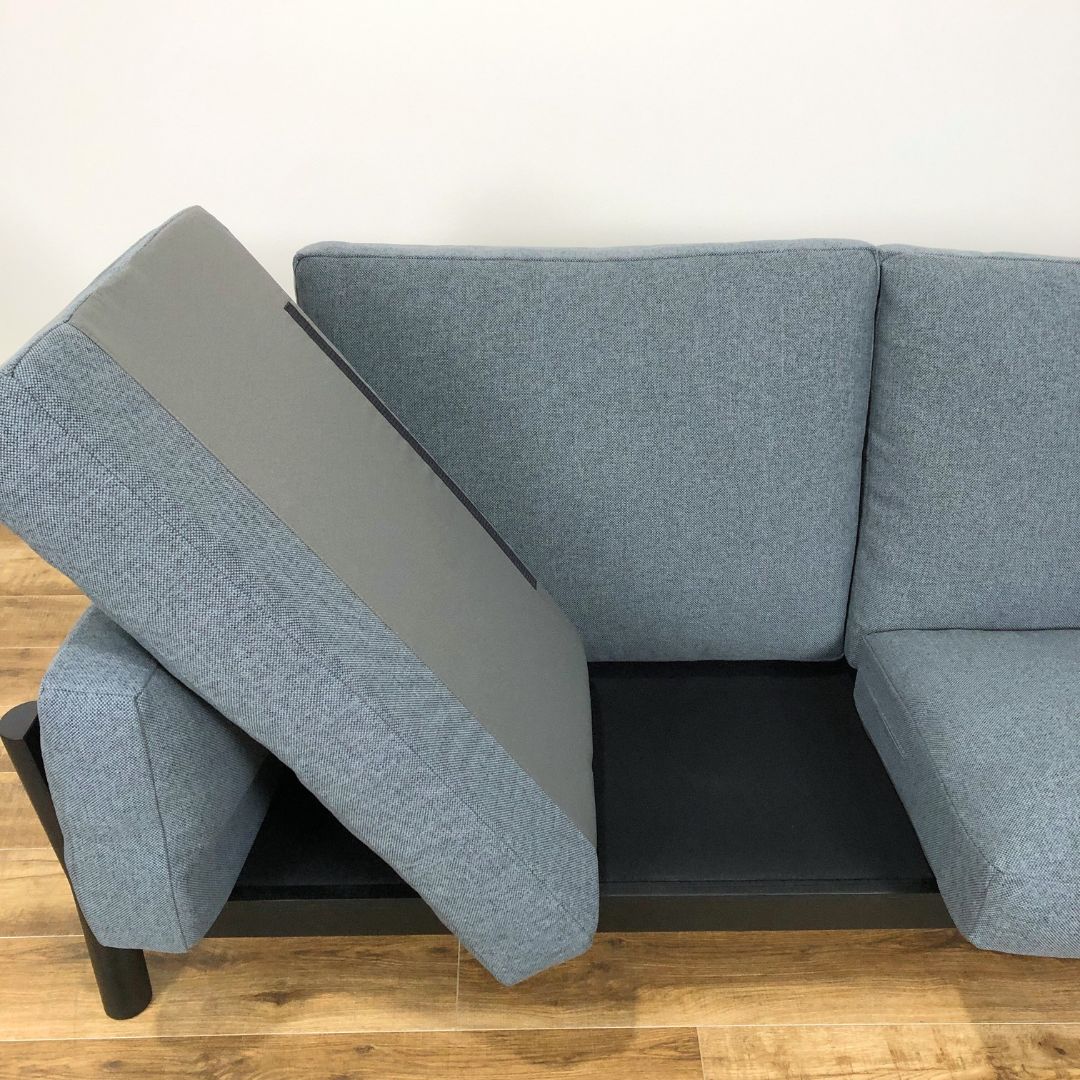Karimoku New Standard Castor Sofa 3-Seater Grain Matte Black / Karimoku New Standard（カリモクニュースタンダード） / 3人掛けソファ / AWN30408_dt_09.jpg