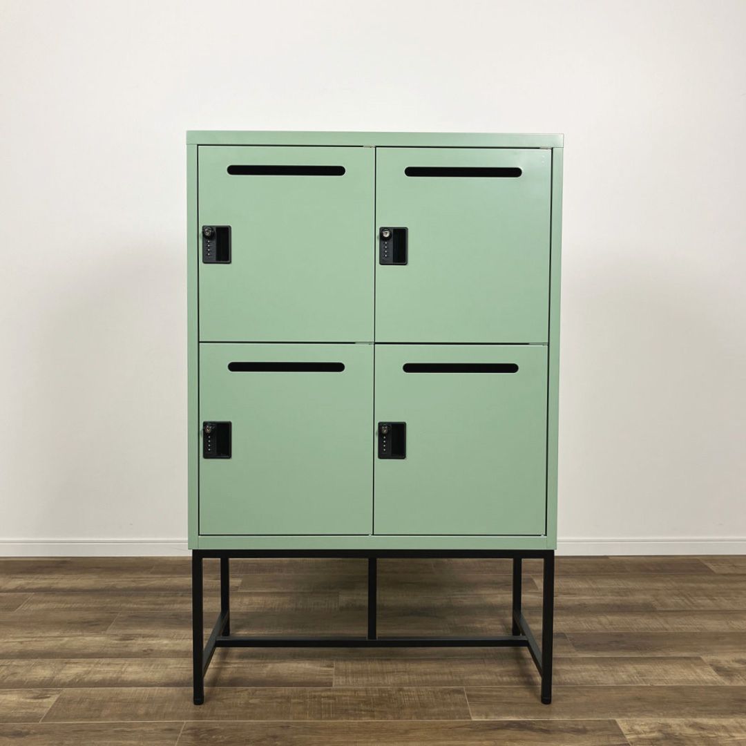 Work Plus FLEX-WIZ STORAGE 4DOOR OLIVE / Work Plus（ワークプラス） / オフィスロッカー・オフィス書庫・オフィスラック / AWN30428_dt_01.jpg
