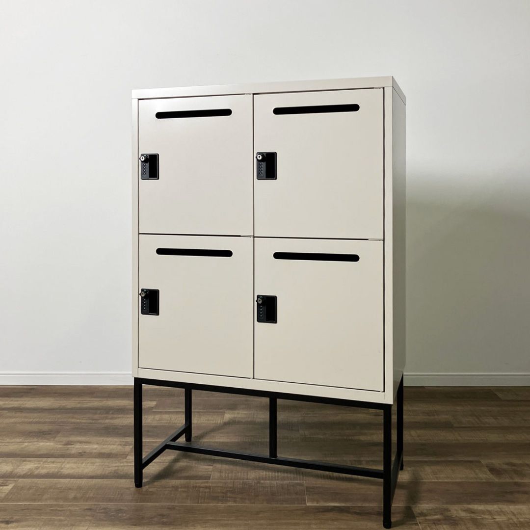 Work Plus FLEX-WIZ STORAGE 4DOOR GREIGE / Work Plus（ワークプラス） / オフィスロッカー・オフィス書庫・オフィスラック / AWN30429GRY_ma.jpg