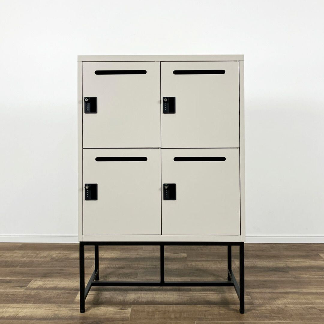 Work Plus FLEX-WIZ STORAGE 4DOOR GREIGE / Work Plus（ワークプラス） / オフィスロッカー・オフィス書庫・オフィスラック / AWN30429_dt_01.jpg