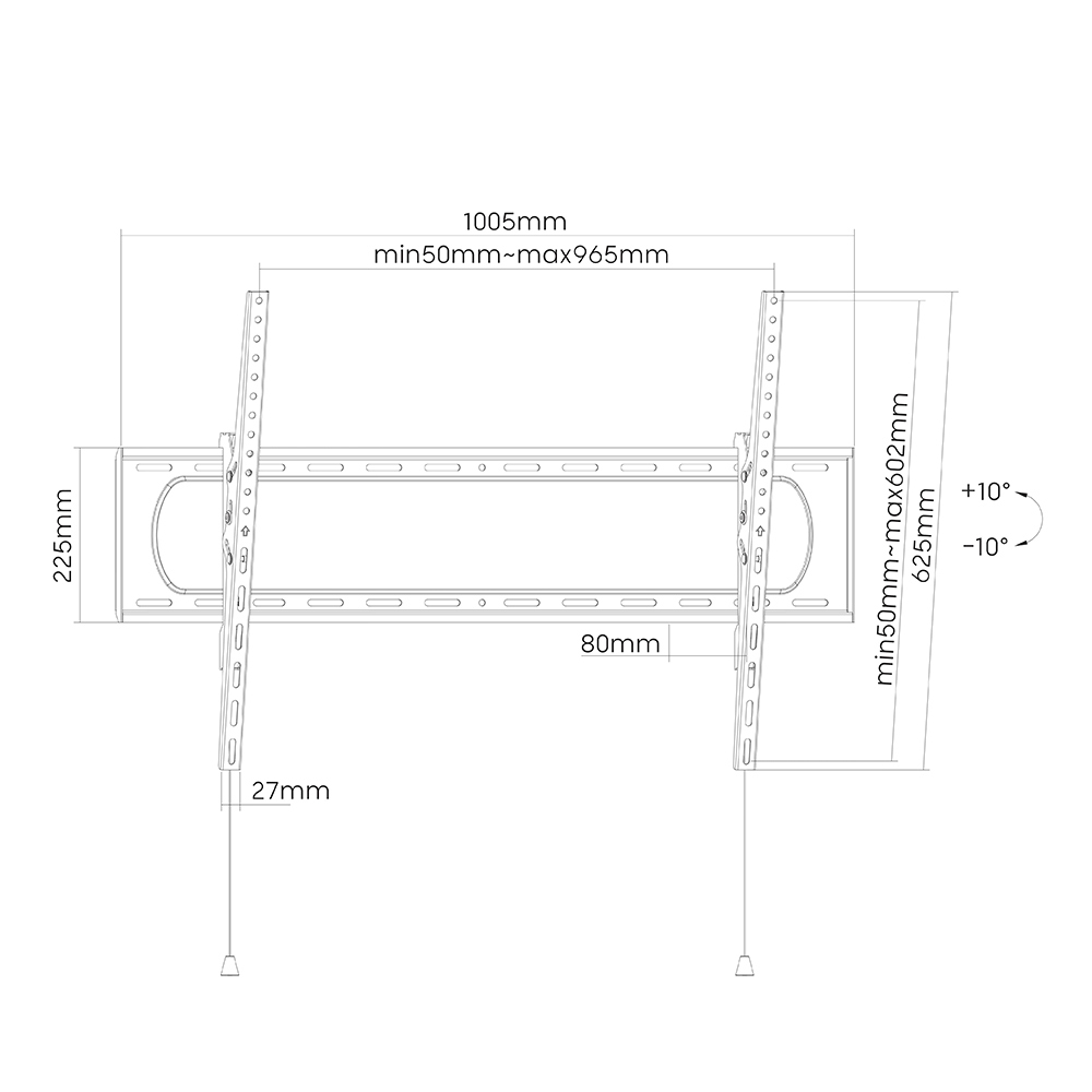 DISPLAY TV 壁掛け金具 DKS-LWM2 / DMM.make（ディーエムエムドットメイク） / テレビスタンド / DMM10023_dt_09.jpg
