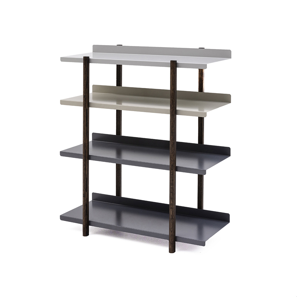 DUENDE MARGE SHELF 4 OIL FINISH / DUENDE（デュエンデ） / ラック・ブックシェルフ・マガジンラック・本棚 / DUE10024GRY_ma.jpg