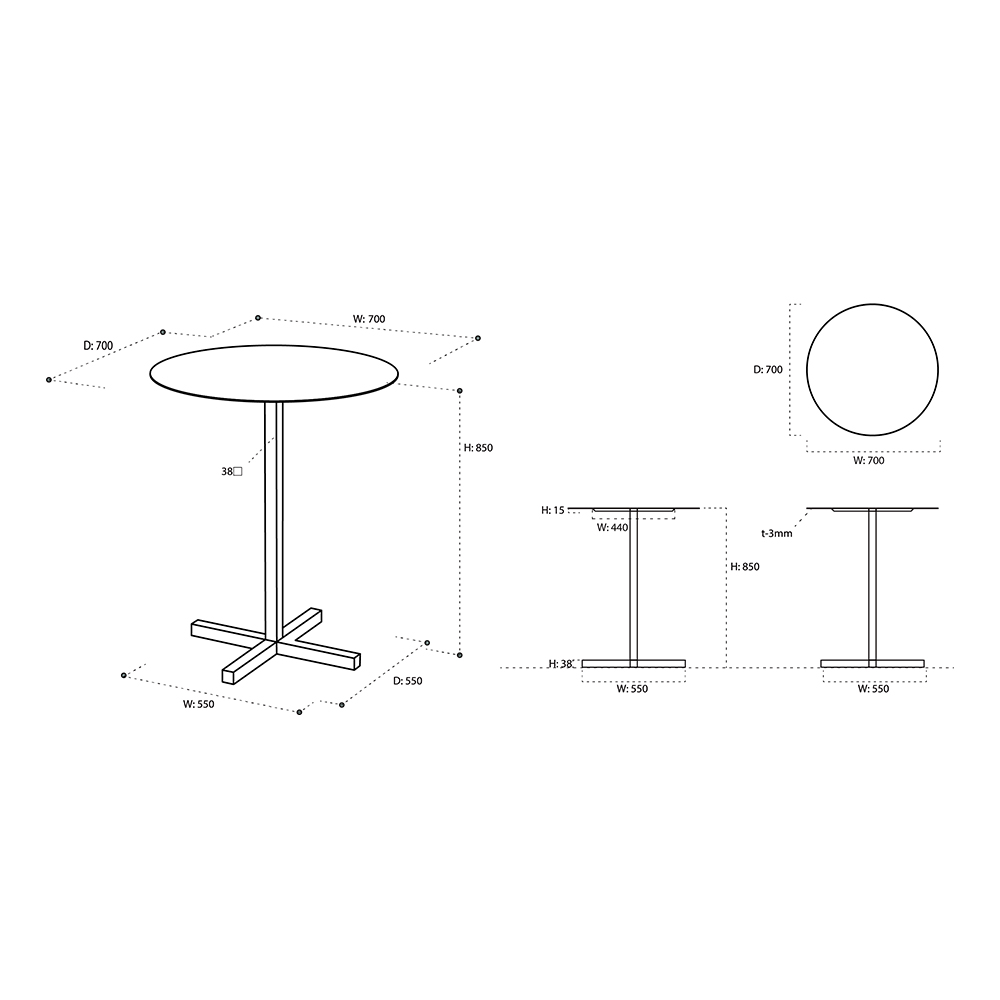 DUENDE SOLID STEEL HIGH DINER TABLE ROUND / DUENDE（デュエンデ） / カウンターテーブル / DUE10025_dt_24.jpg