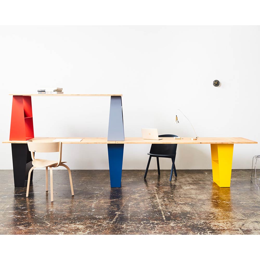Table Top×1 + Takeshi×2 幅1700×奥行800mm オーク突板 / FIEL（フィール） / オフィスデスク・ワークデスク・オフィステーブル / FIE10009_dt_23.jpg