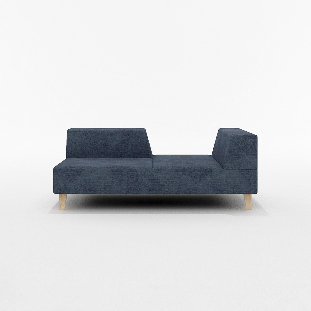 PIVO 2P SOFA ONE ARM LEFT TYPE 木脚(ナチュラル) / FLANNEL SOFA（フランネルソファ） / 2人掛けソファ / FLN10053PPL_ma.jpg